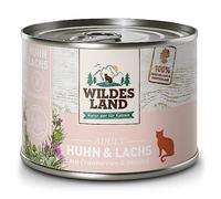 Wildes Land Cibo umido Gatto Sapore Pollo e salmone 12X85 Gr