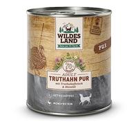 Wildes Land Cibo umido per cani Gusto tacchino 6x800 gr