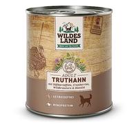 Wildes Land Cibo umido per cani Gusto tacchino 6x800 gr