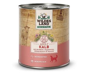 Wildes Land Cibo umido per cani Gusto vitello 6x400 gr