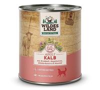 Wildes Land Cibo umido per cani Gusto vitello 6x800 gr