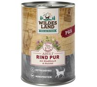 Wildes Land Cibo Umido per Cani - Manzo PUR con Olio di Cartamo - 400 g