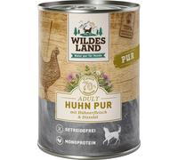 Wildes Land Cibo Umido per Cani - Pollo PUR con Olio di Cartamo - 400 g