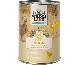 Wildes Land Cibo Umido per Cuccioli - Pollo, Carote e Mele - 400 g