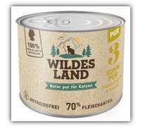 Wildes Land Cibo umido per gatti Gusto Pollo 6X 400 gr