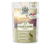 Wildes Land Coida Umida per Gatto Sapore Pollo e Fagiano 12 x 100 gr