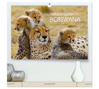 Wildes Leben in Botswana (hochwertiger Premium Wandkalender 2026 DIN A2 quer), Kunstdruck in Hochglanz: Im Reich der wildlebenden Tiere Afrikas