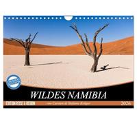 Wildes Namibia (Wandkalender 2026 DIN A4 quer), CALVENDO Monatskalender: Weite, Wüste, Wildtiere - 12 Tier- und Landschaftsfotografien aus Namibia