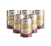 Wildfang - Alimento umido di puro pollo, qualità BARF 6x800 g Mangime