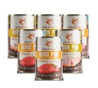 Wildfang - Mix di alimenti umidi - Qualità BARF 6x400 g Lattina