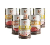 Wildfang - Mix di alimenti umidi - Qualità BARF 6x400 g Lattina