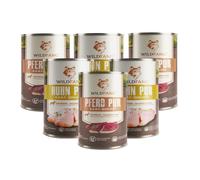 Wildfang - Mix di alimenti umidi - Qualità BARF 6x400 g Lattina