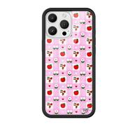 Wildflower Cases - Apple A Day, Compatible with Apple iPhone 16 Pro Max | Red Fruit Green Popular Aesthetic Cute Trendy - Protective Black Bumper, 4ft Drop Test Certified, Women Owned Small Business