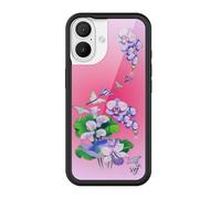 Wildflower Custodie - Compatibile con iPhone 16 | Paraurti protettivo nero, certificato Test di caduta da 2 m, per piccole imprese di proprietà delle donne | Butterfly Dreams