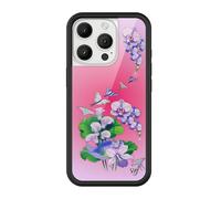 Wildflower Custodie - Compatibile con iPhone 16 Pro | Paraurti protettivo nero, certificato Test di caduta da 2 m, piccole imprese di proprietà femminile | Butterfly Dreams