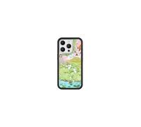 Wildflower Custodie - Fairytale, Compatibile con Apple iPhone 16 Pro | Animale, Natura, Castello, Floreale, Verde Carino Trendy - Paraurti Protettivo Nero, Certificato Test di Caduta 4 piedi, Donne di