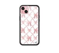 Wildflower Custodie - On Pointe Case, compatibile con Apple iPhone 15 Plus | Carino, alla moda, coquette, fiocchi rosa, pantofole da balletto - Paraurti protettivo, certificato Test di caduta da 1,2 m