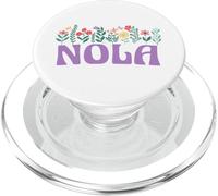 Wildflower Floral Nola Nome Festa della mamma Donne PopSockets PopGrip per MagSafe