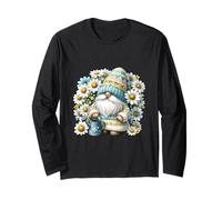 Wildflower GNOME Graphic for Women And Gardener Daisy Flower Maglia a Manica