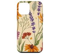 Wildflower Meadow Pattern with Autumn Garden Colors Custodia per iPhone 12 mini
