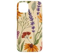 Wildflower Meadow Pattern with Autumn Garden Colors Custodia per iPhone 14 Plus