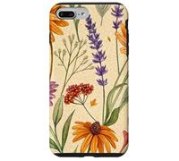 Wildflower Meadow Pattern with Autumn Garden Colors Custodia per iPhone 7 Plus/8 Plus