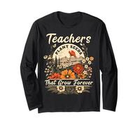 Wildflower Teacher Shirts Women Teachers Plant Seeds Forever Maglia a Manica