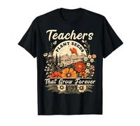 Wildflower Teacher Shirts Women Teachers Plant Seeds Forever Maglietta
