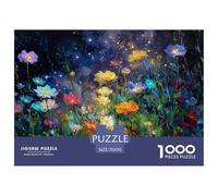 Wildflowers Under The Stars 1000 Pezzi Cartone Robusto Puzzle Magnolia Flowers Antistress Gioco Per Famiglie Puzzle Decorazioni Per La Casa 70x50cm/1000pcs