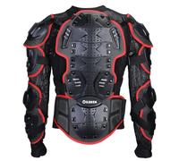 WILDKEN Giacca Moto Corpo Armatura Indumenti di Protezione Completa Moto Professionale Sportivo per Donna Uomo Adulto Spina Dorsale Tuta da Motociclista (Rosso, L)
