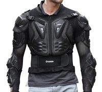 WILDKEN Giacca Moto Corpo Armatura Indumenti di Protezione Completa Moto Professionale Sportivo per Donna Uomo Adulto Spina Dorsale Tuta da Motociclista (Nero, XXL)