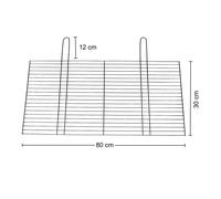 Wildkinger Griglia 80x30 CM Universale Ruggine Camino Webe Buschb