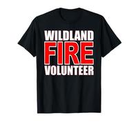 WILDLAND FIRE VOLONTARIO Vigile del Fuoco Vigile del Fuoco Maglietta