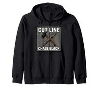 Wildland Firefighter Hotshot Cut Line Chase Black Felpa con Cappuccio