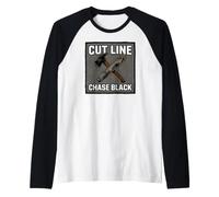 Wildland Firefighter Hotshot Cut Line Chase Black Maglia con Maniche Raglan