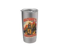 Wildland Nature's Firefighter Eroe della lotta contro gli incendi forestali Bicchiere termico in acciaio inox doppia parete