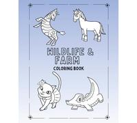 Wildlife and Farm Coloring Book: Coloring book for kids , preschool learning book page count=55,dimensions=7.5x9.25