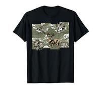 Wildlife Cervo Anatra Turchia Pesce Hunter Natura Maglietta