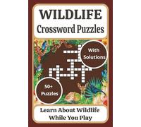 Wildlife Crossword Puzzles: Animal & Nature Brain Games for Adults | Relax, Learn & Boost Memory with Fun Educational Puzzles