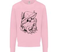 Wildlife Ecology Un Ranocchio E Un Fungo Uomo Felpa Maglione