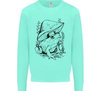 Wildlife Ecology Un Ranocchio E Un Fungo Uomo Felpa Maglione