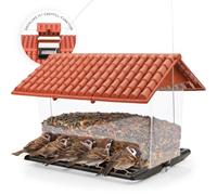 WILDLIFE HOME Cuccia per uccelli da appendere XL per uccelli selvatici mangiatoia per alimenti per uccelli mangiatoia resistente alle intemperie per giardino e balcone