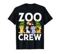 Wildlife Safari Jungle Amante degli Animali Zoo Keeper Zoo Crew Maglietta