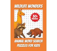 Wildlife Wonders Animal Word Search Puzzles For Kids: Word Searches with Easy To Read Print about Animals, Jungle Animals, Safari Animals and More | 7 ... Gift for Vacations, Holidays and Free Times