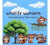 Wildlife Wonders: Cute Animals In Their Habitat: Coloring book for adults and kids