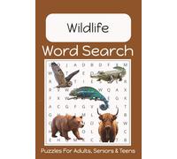 Wildlife Word Search Puzzle Book: Fun, Easy to Read Print about Wildlife, Animals, Nature and More | 6x9 Inches | 50+ Puzzles... Gift for Vacation, Holidays, Birthdays and Free Time