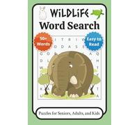 Wildlife Word Search Puzzle Book: Word Searches with Easy to Read Print about Nature, Insects, Animals and More | 6x9 inches, 110 pages | 50+ Puzzles ... Gift for Vacations, Holidays, and Free Time