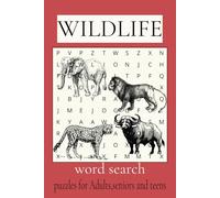 Wildlife Word Search Puzzle Boook: Word Searches with Easy to Read Print about Wildlife,Animals,Jungle and more |110 pages|50+Puzzles|...Gift for Vacations, Holidays and Free Time