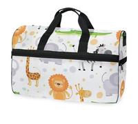 Wildlife Zebra Safari Borsone da viaggio per uomini, donne, ragazzi, ragazze, adolescenti, borsa sportiva oversize con scomparto per scarpe, per la notte, il fine settimana, yoga, allenamento, borsa