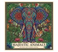 Wildly Detailed MAJESTIC ANIMALS: A STRESS RELIEF COLORING BOOK: High-Contrast Intricate Patterns for Creative Relaxation